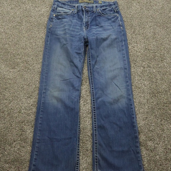 Rock Revival Other - buckle Jeans mens 34X31 tyler Blue Denim Straight Leg Distressed